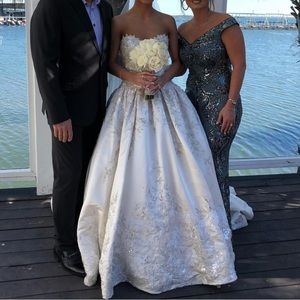 Custom made wedding dress